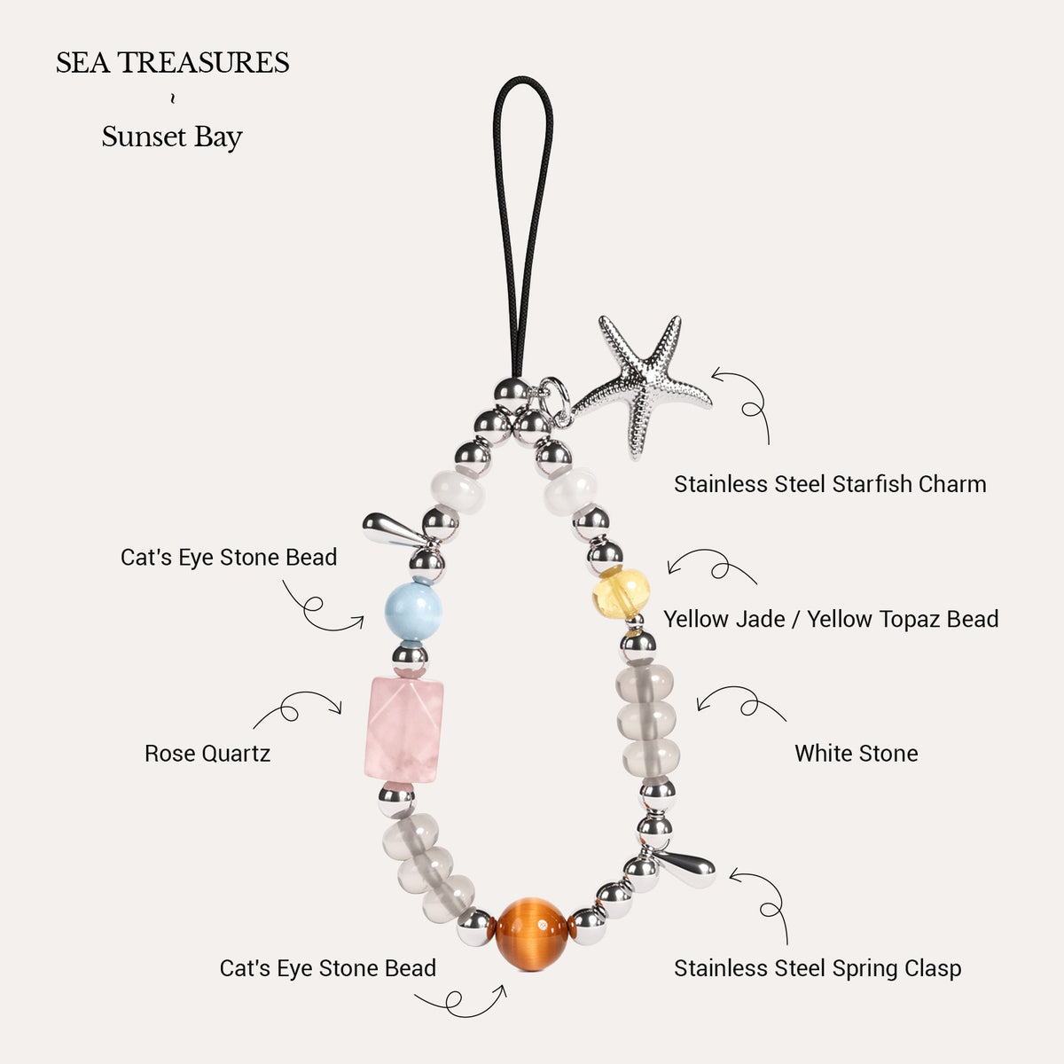 Sunset Bay Phone Charm