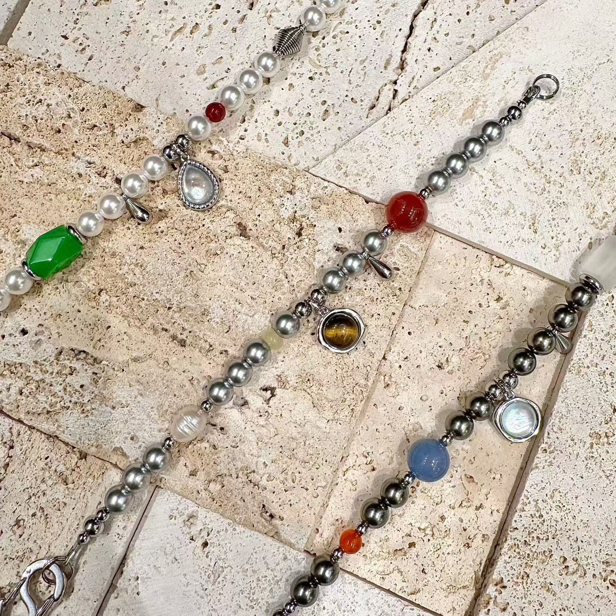 Golden Shore Phone Charm