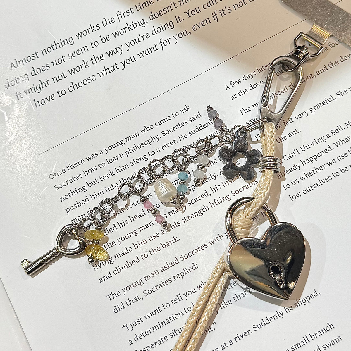 Dear Diary Phone Charm