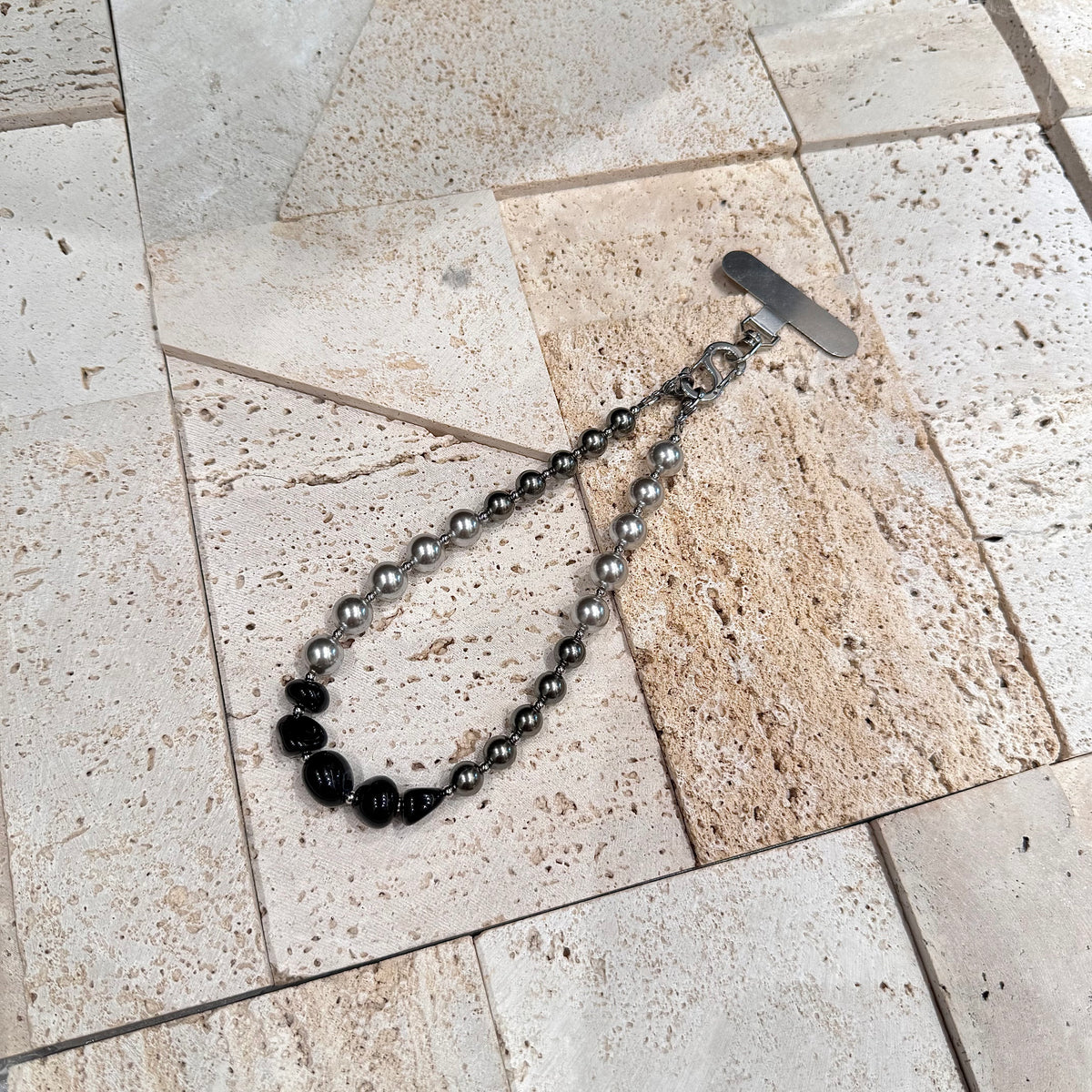 Midnight Pearl Phone Wristlet