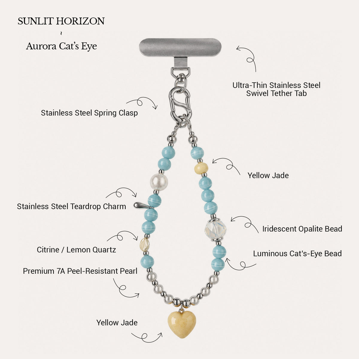 Aurora Cat’s Eye Phone Wristlet