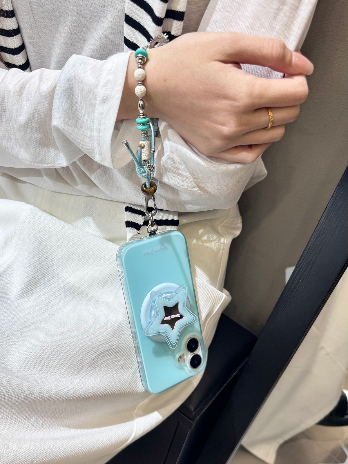 Azure Freedom Phone Wristlet