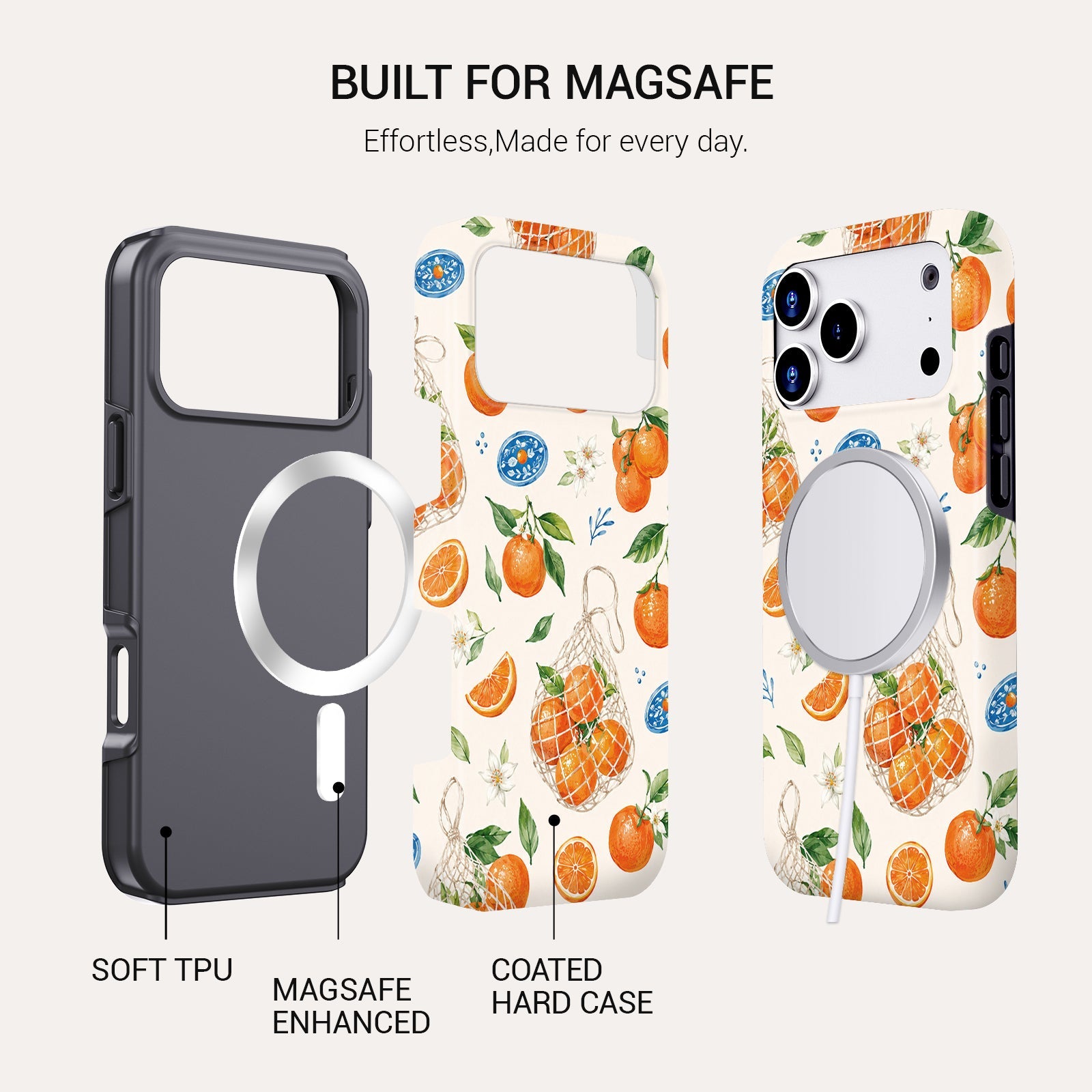 Orange Crush Tough Phone Case