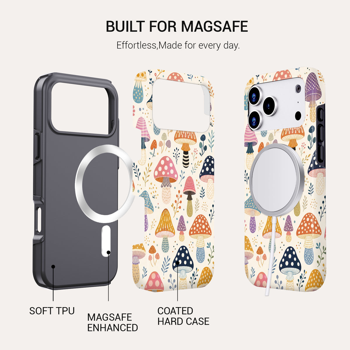 Shroom Party Tough Phone Case#DEVICE_iPhone 18 Pro Max|iPhone 18 Pro|iPhone 17 Pro Max|iPhone 17 Pro|iPhone 17 Air|iPhone 16 Pro Max|iPhone 16 Pro|iPhone 16 Plus|iPhone 16|iPhone 15 Pro Max|iPhone 15 Pro|iPhone 15 Plus|iPhone 15|iPhone 14 Pro Max|iPhone 14 Pro|iPhone 14 Plus|iPhone 14