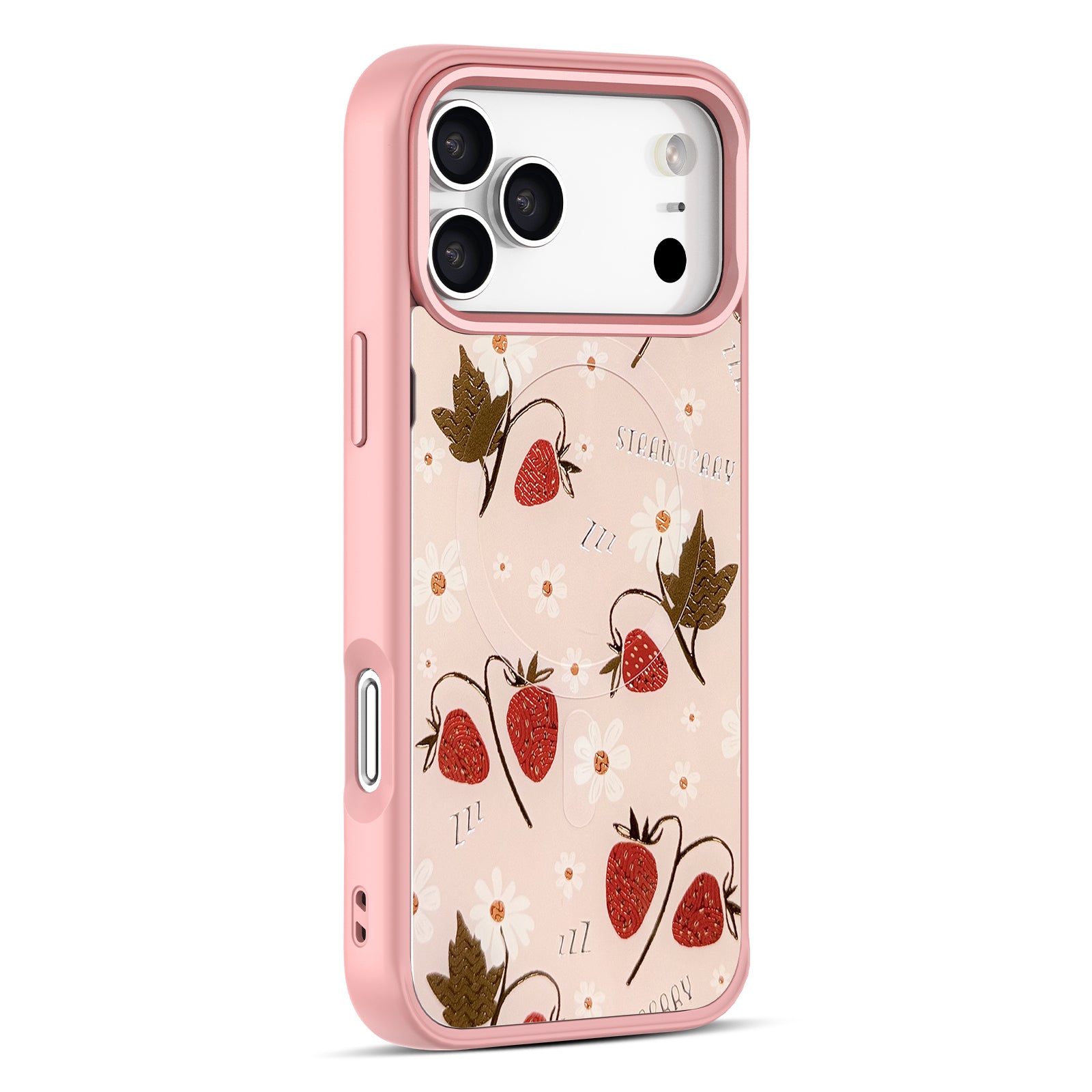 Strawberry Meadow Snap-On Case for iPhone 17 Series
