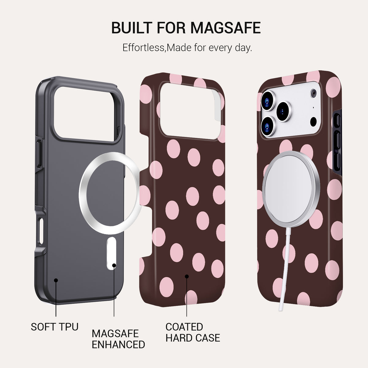 Chocolate Kiss Tough Phone Case#DEVICE_iPhone 18 Pro Max|iPhone 18 Pro|iPhone 17 Pro Max|iPhone 17 Pro|iPhone 17 Air|iPhone 16 Pro Max|iPhone 16 Pro|iPhone 16 Plus|iPhone 16|iPhone 15 Pro Max|iPhone 15 Pro|iPhone 15 Plus|iPhone 15|iPhone 14 Pro Max|iPhone 14 Pro|iPhone 14 Plus|iPhone 14