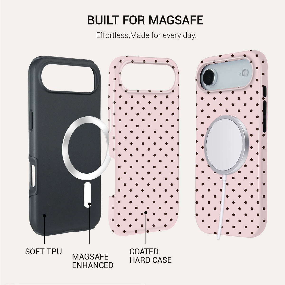 Blush Beige Tough Phone Case#DEVICE_iPhone 17 Air