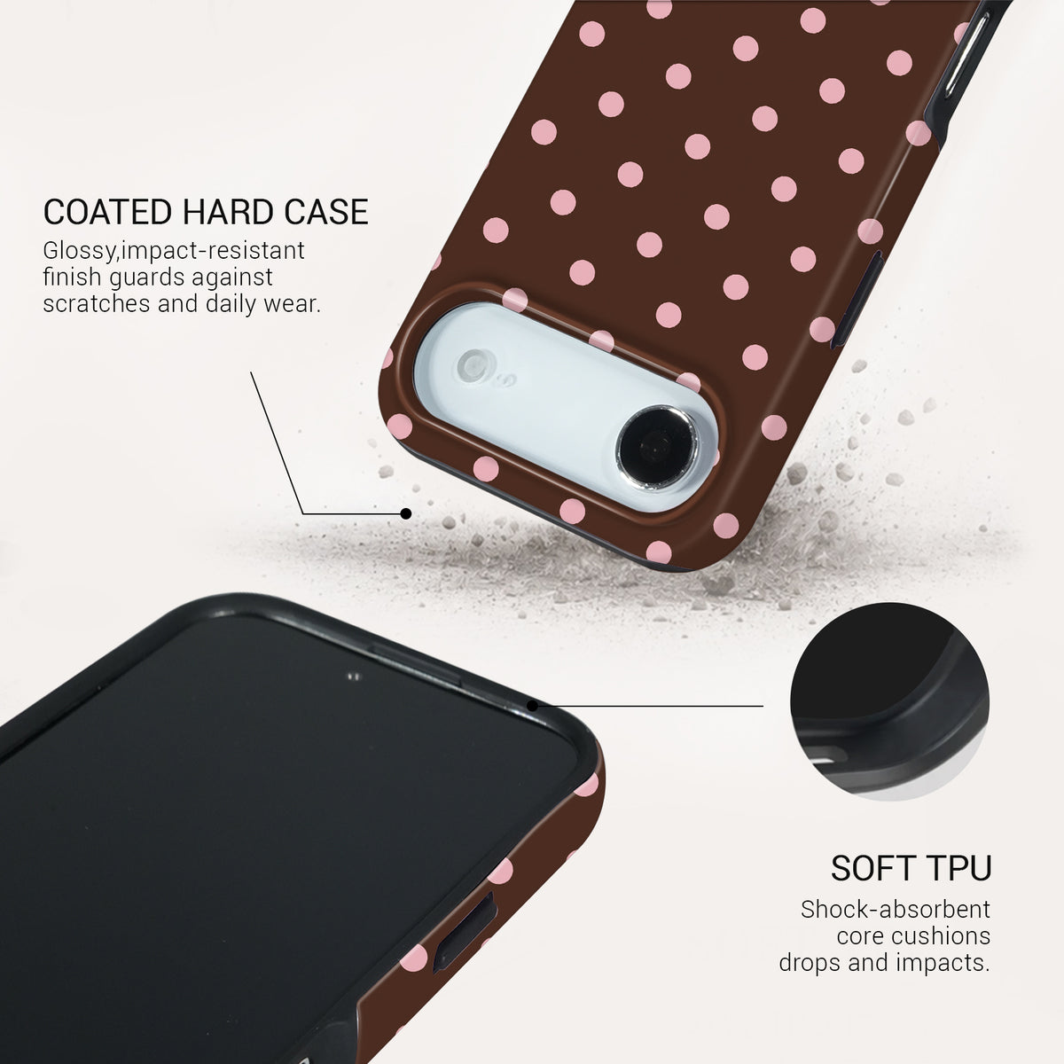 Cocoa Rose Tough Phone Case#DEVICE_iPhone 17 Air