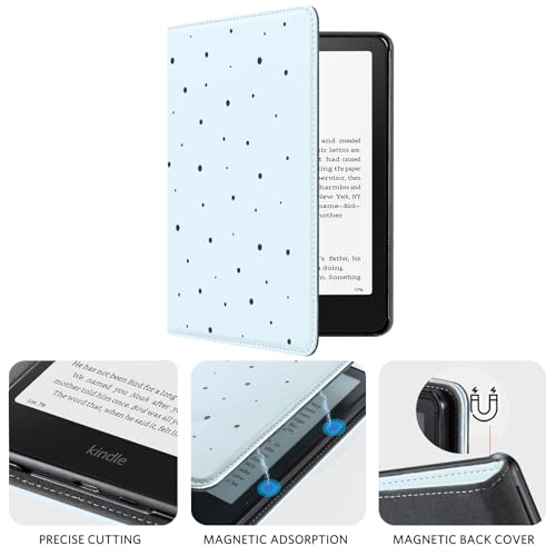 Kindle Paperwhite 12th Gen (2024 7 inch) stand-prints#Color_Eden Sky Blue