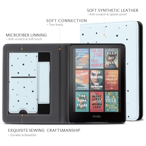 Kindle Paperwhite 12th Gen (2024 7 inch) stand-prints#Color_Eden Sky Blue