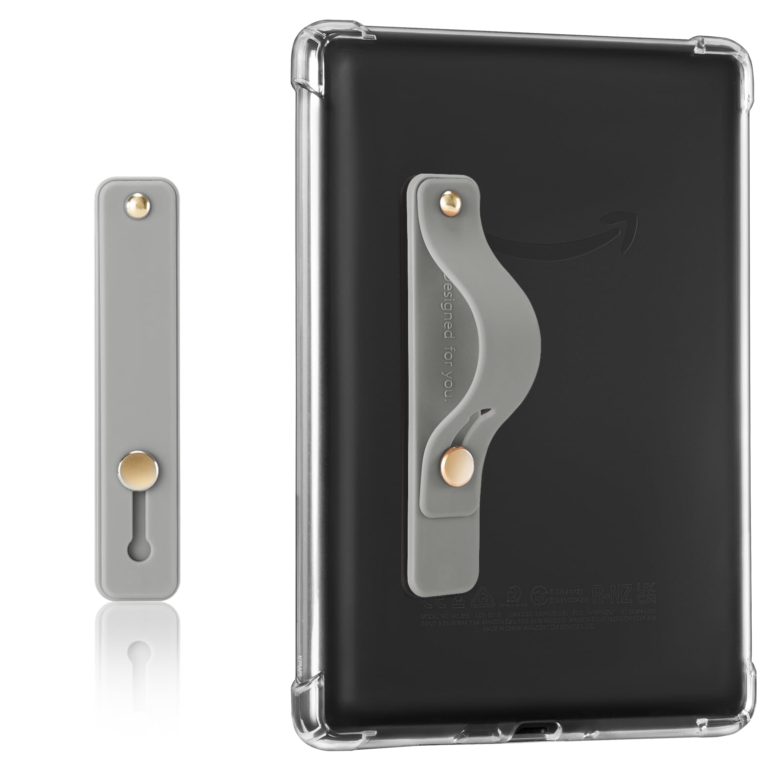 Hand Strap Holder for Kindle & Tablets#Color_Gray