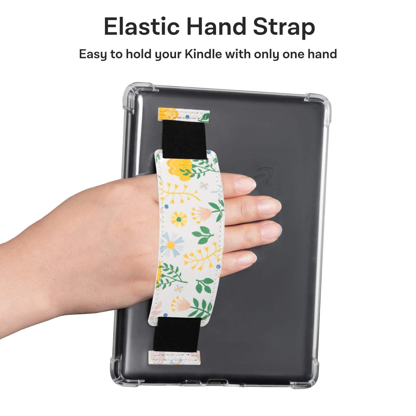 Eden Butterfly Flower Kindle Paperwhite 6th Hand Strap Case