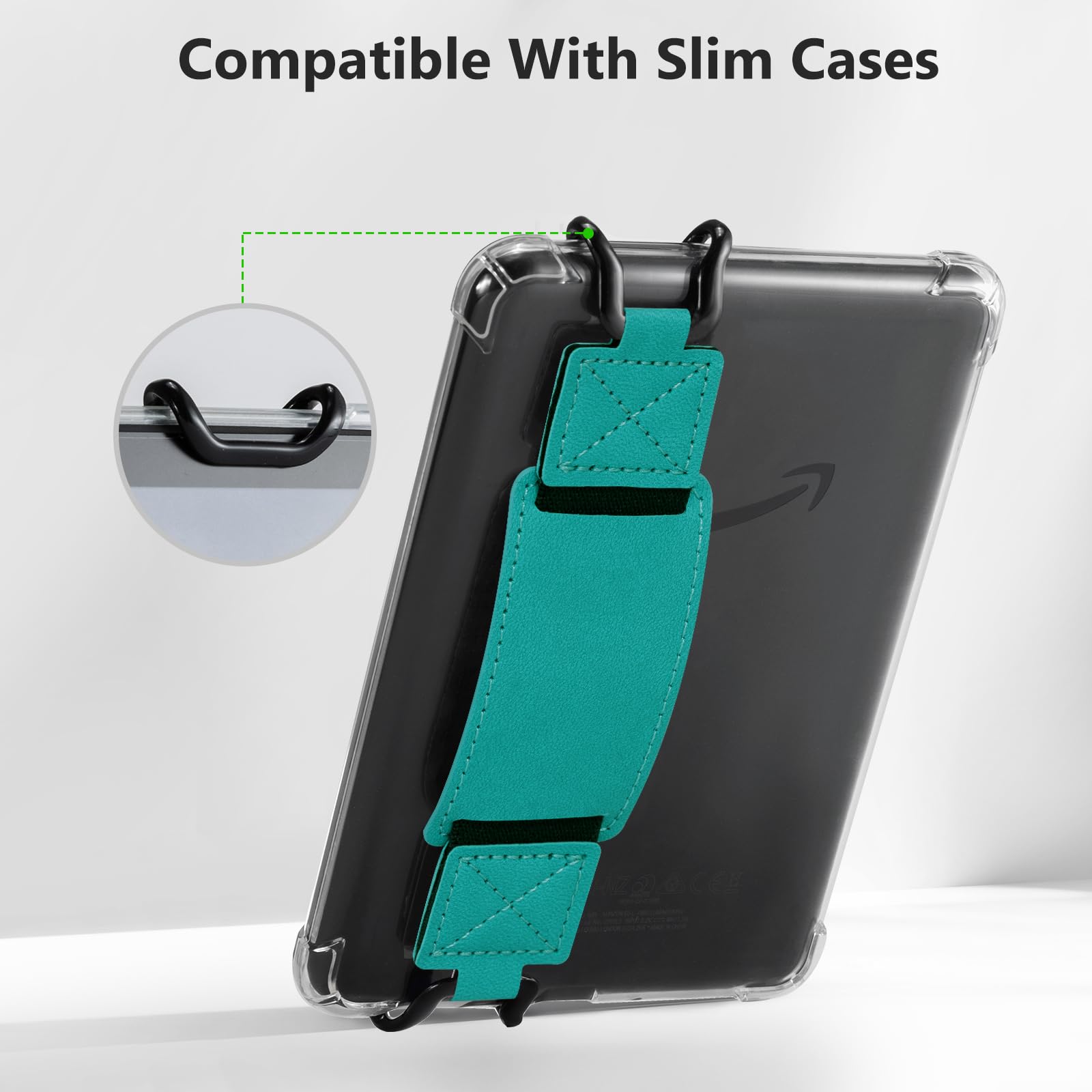 E-Book Tablet 6–7.5 inch Secure Hand Strap#Color_Dark Green