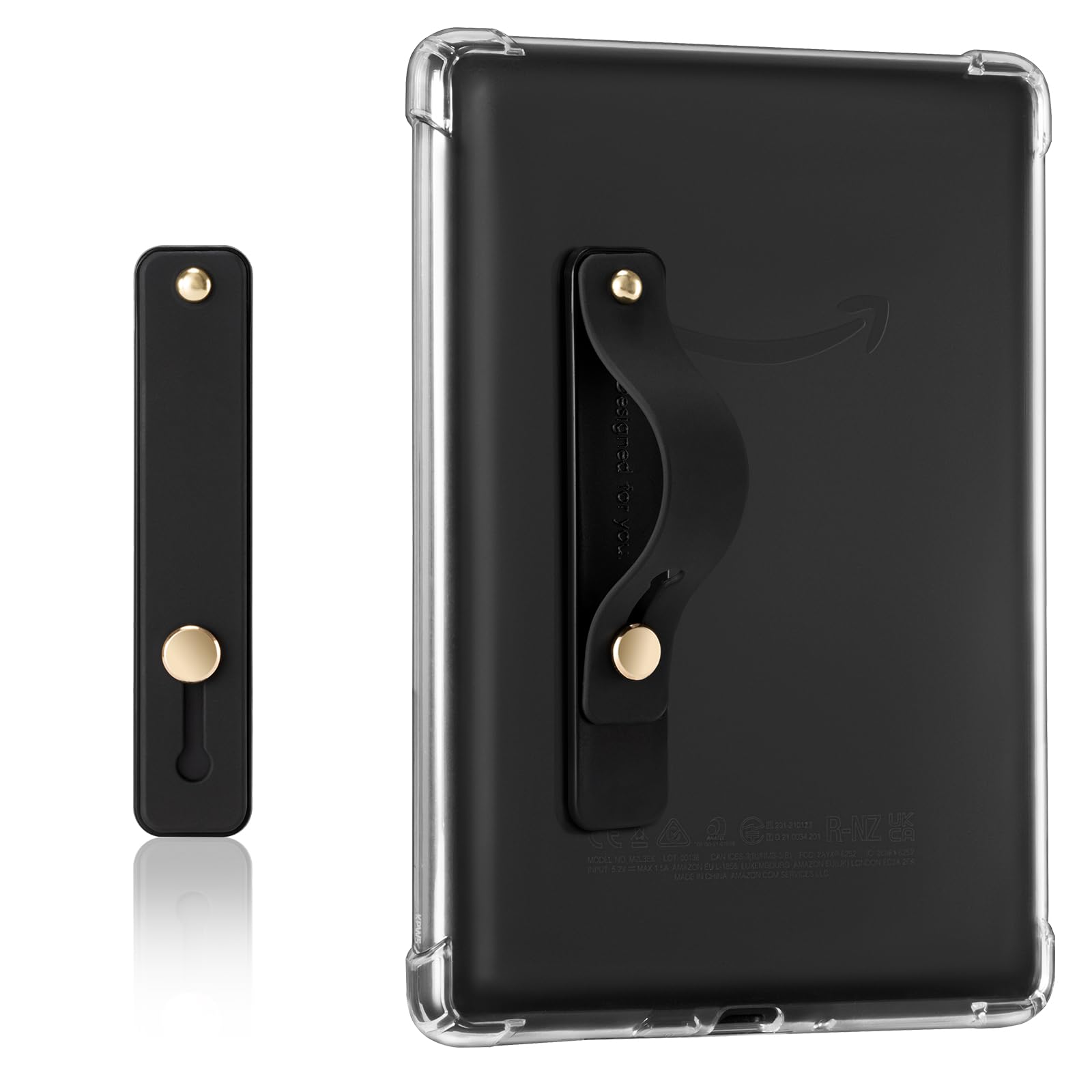 Hand Strap Holder for Kindle & Tablets#Color_Black