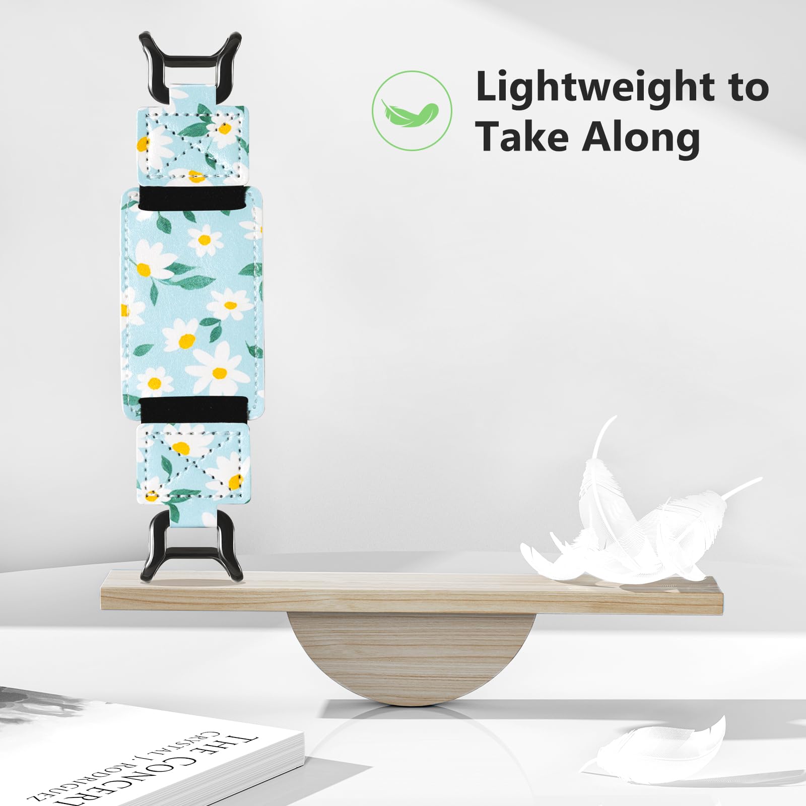 E-Book Tablet 6–7.5 inch Secure Hand Strap–Multiple Prints#Color_Sunny Daisy Dream