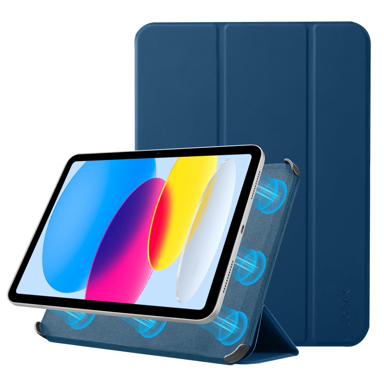Essentials iPad (A16) tri-fold-Magnetic#Color_Dark Blue