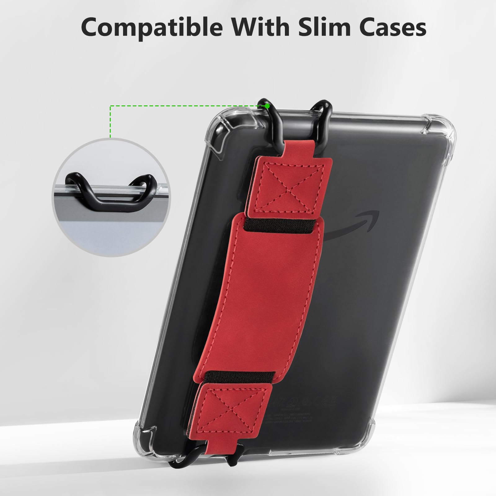 E-Book Tablet 6–7.5 inch Secure Hand Strap#Color_Red