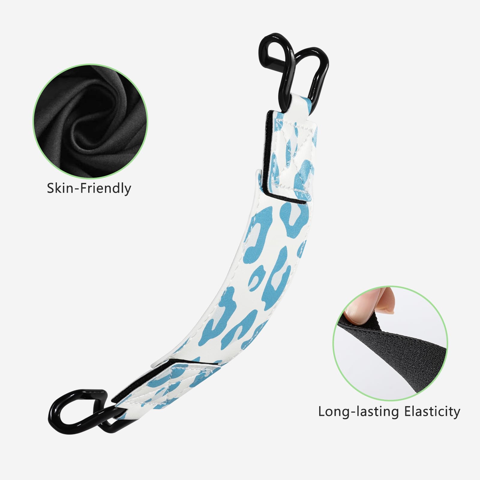 E-Book Tablet 6–7.5 inch Secure Hand Strap–Multiple Prints#Color_Blue Leopard