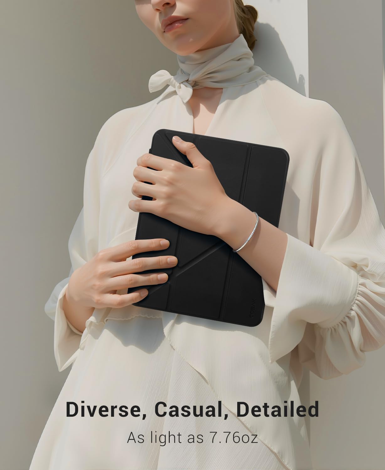 iPad 11th Gen (A16) 11" (2025) & 10th Gen 10.9" (2022) Case With Magnetic Stand#Color_Black