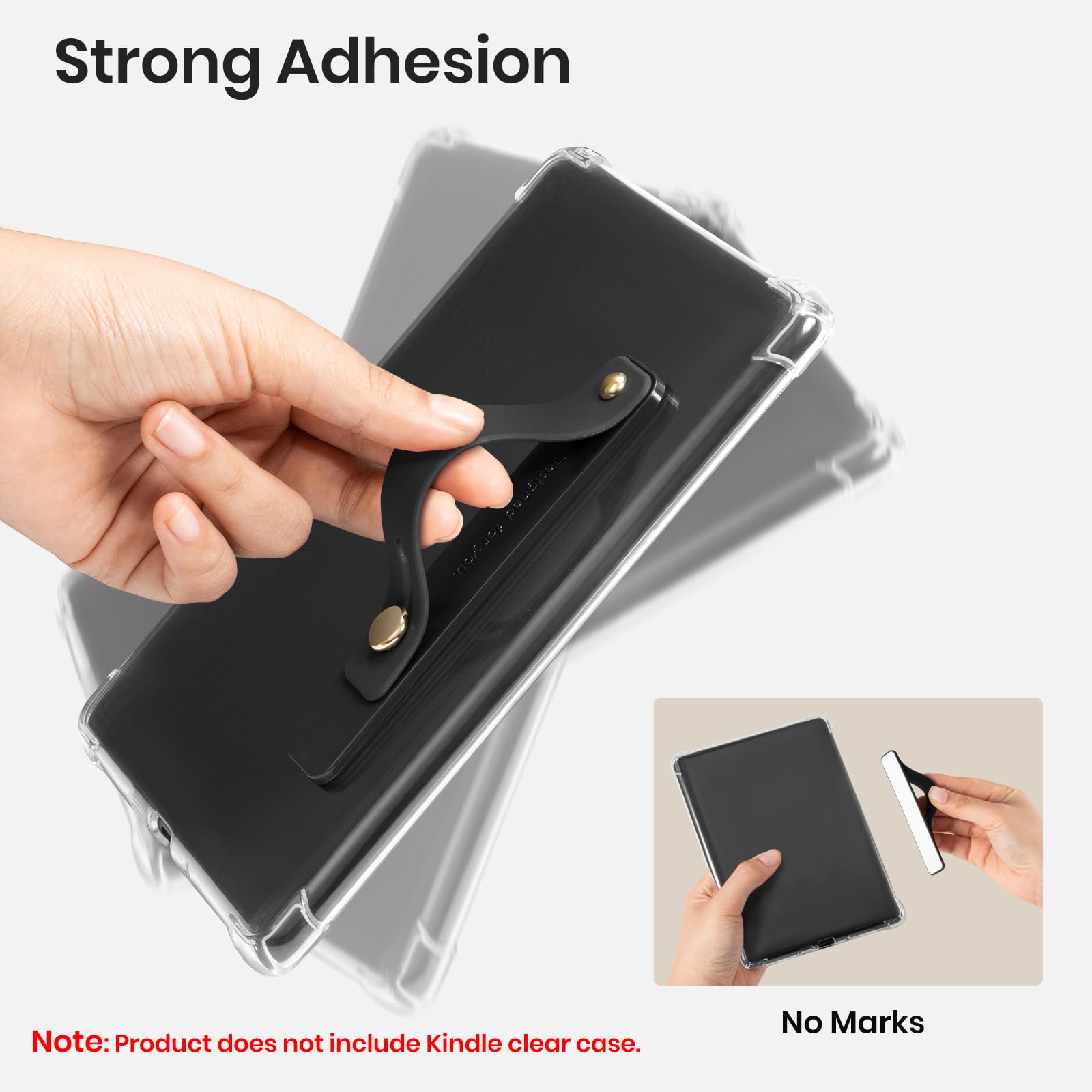 Hand Strap Holder for Kindle & Tablets#Color_Black