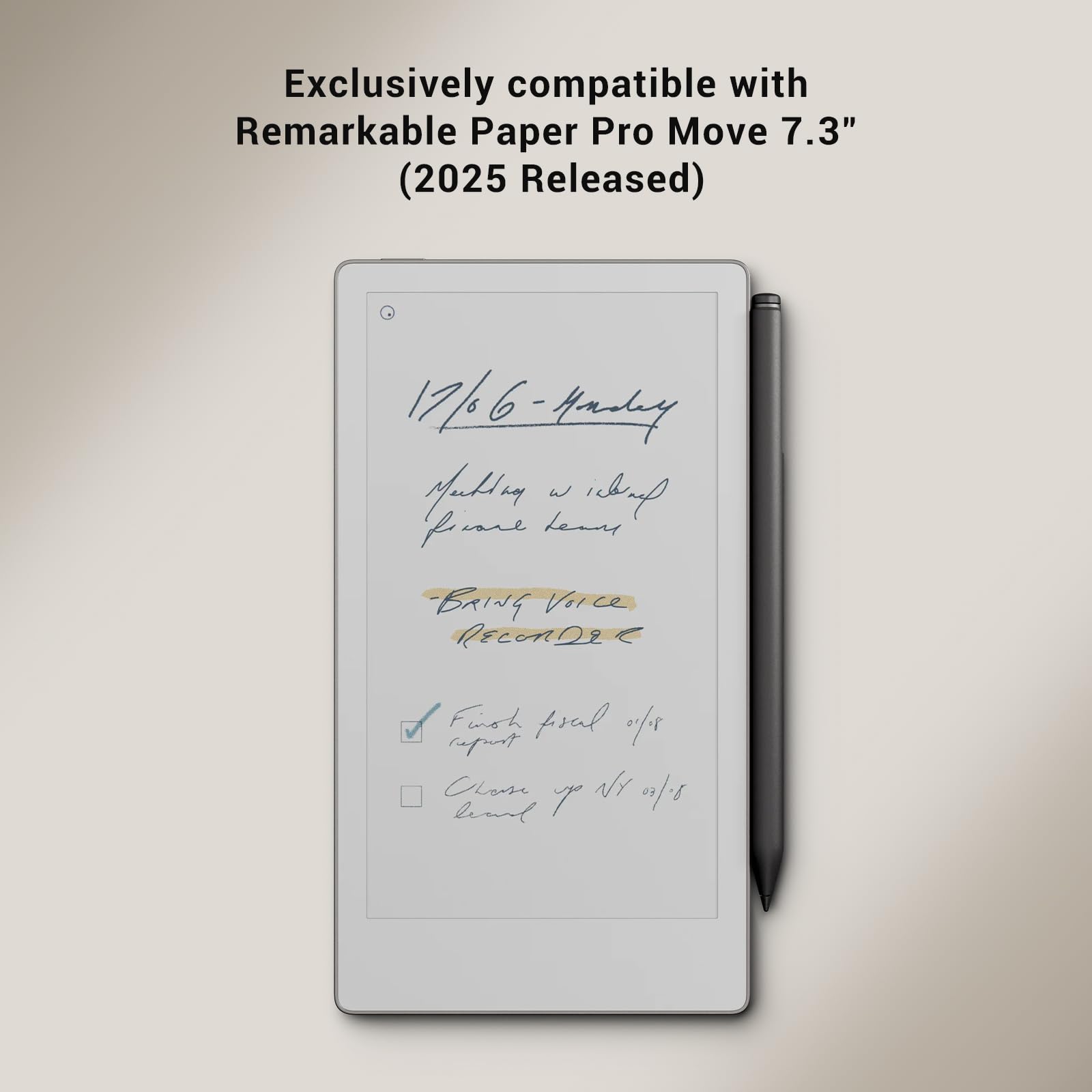 Remarkable Paper Pro Move 7.3 inch (2025) Cross texture Folio Cover