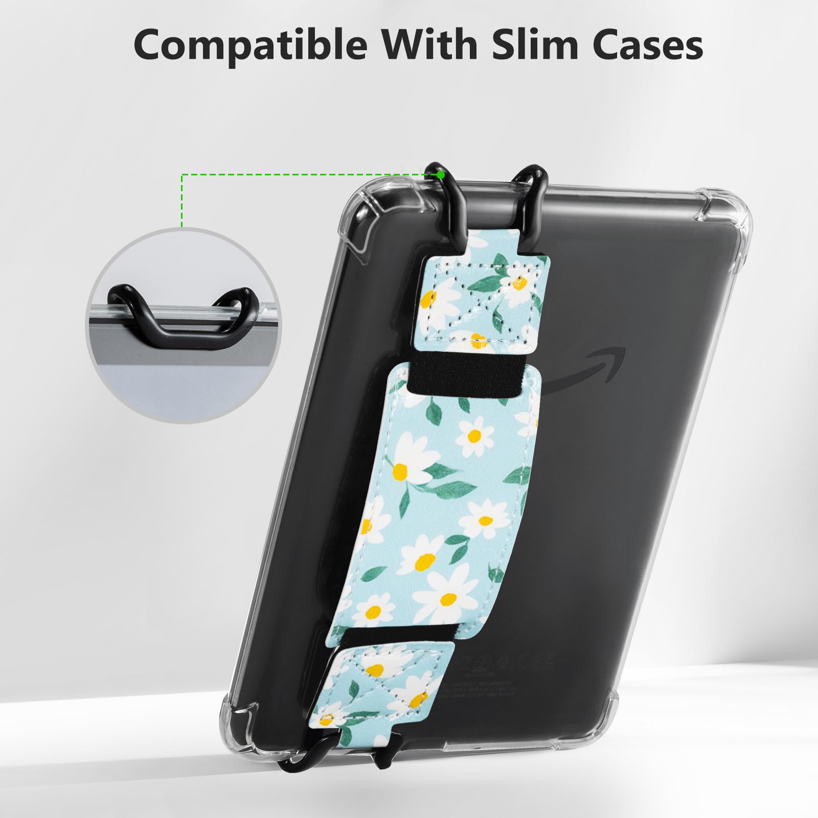 E-Book Tablet 6–7.5 inch Secure Hand Strap–Multiple Prints#Color_Sunny Daisy Dream