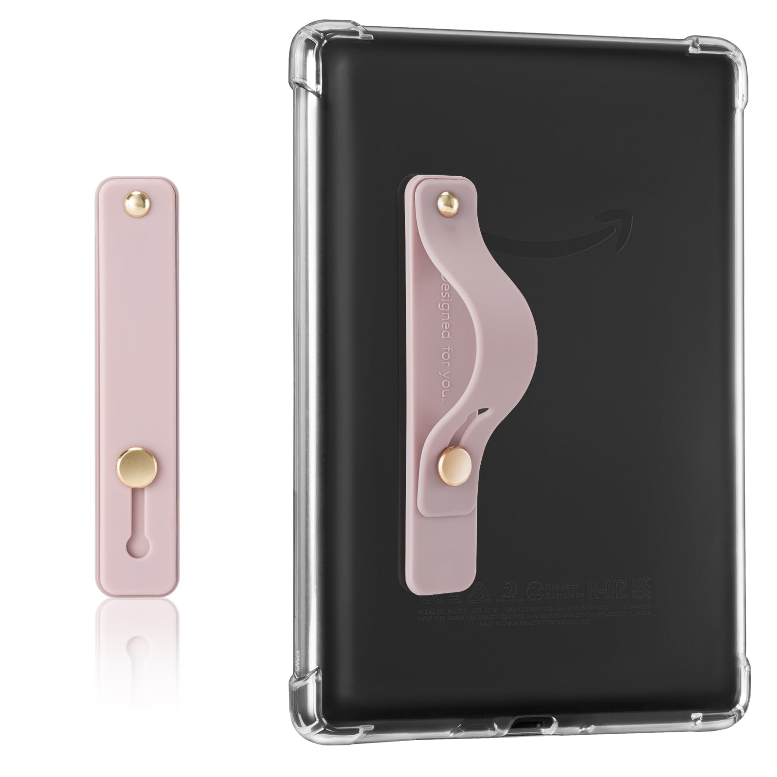 Hand Strap Holder for Kindle & Tablets#Color_Pink