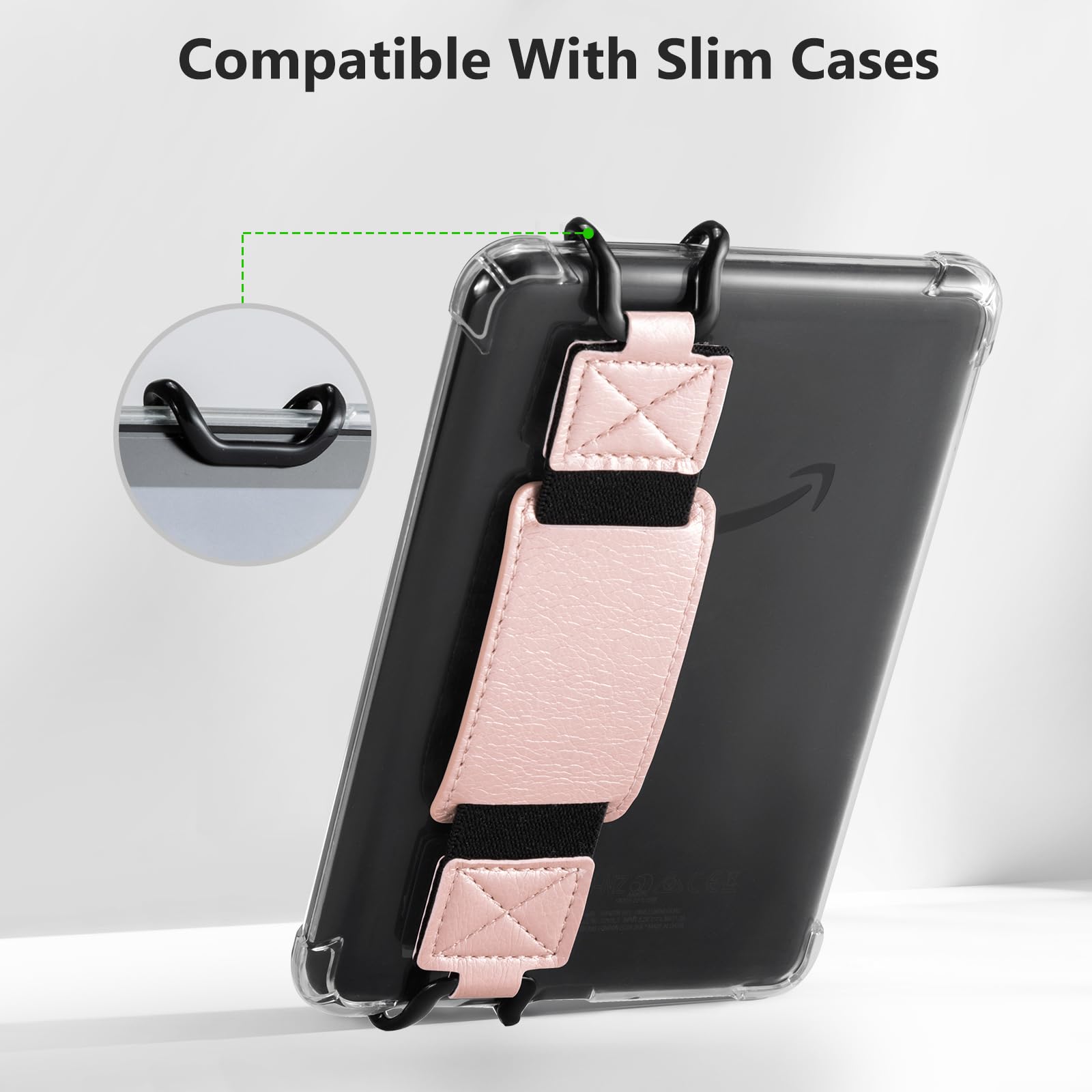 E-Book Tablet 6–7.5 inch Secure Hand Strap#Color_Rose Gold