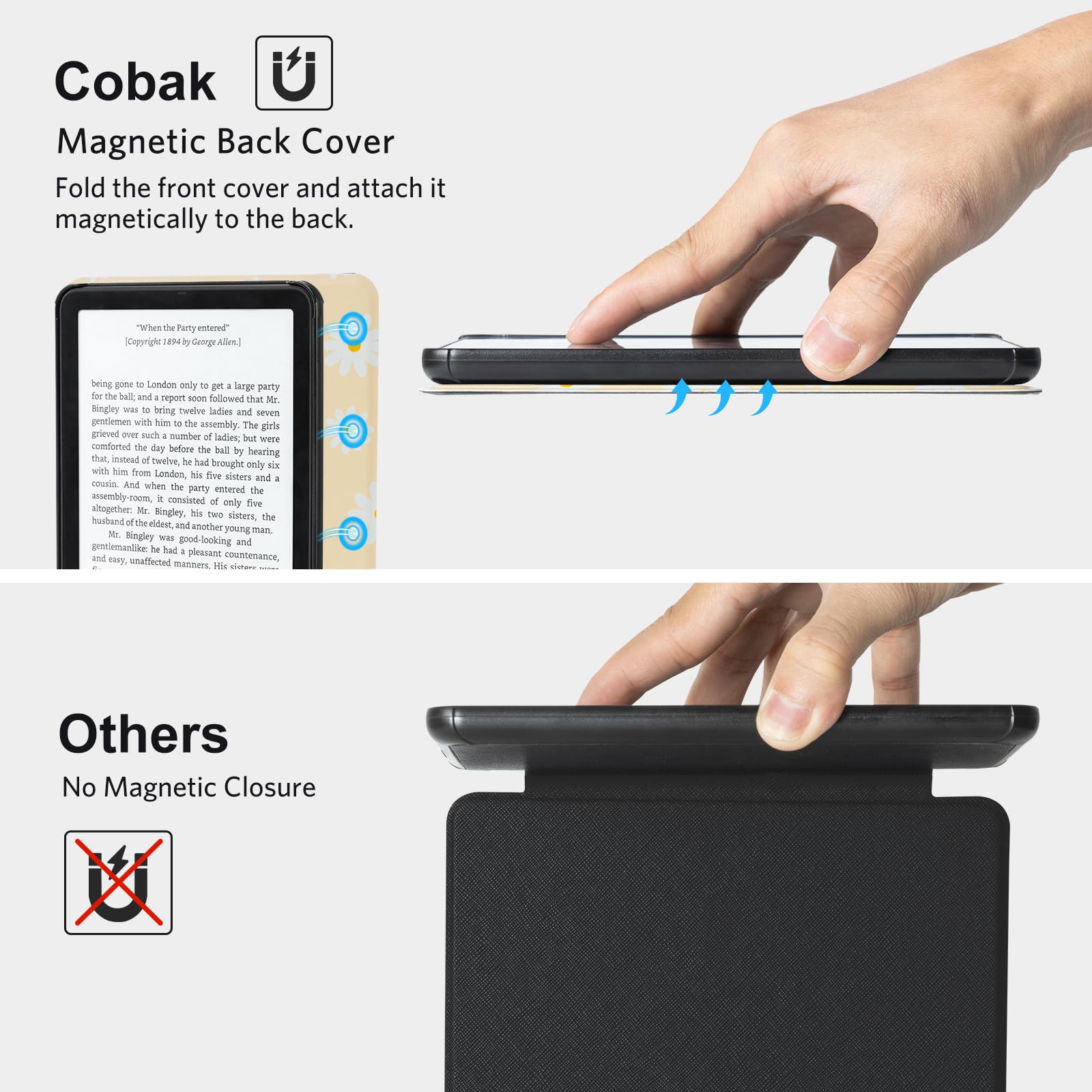 Kindle Paperwhite 12th Gen (2024 7 inch) Magnetic Case#Color_Beige