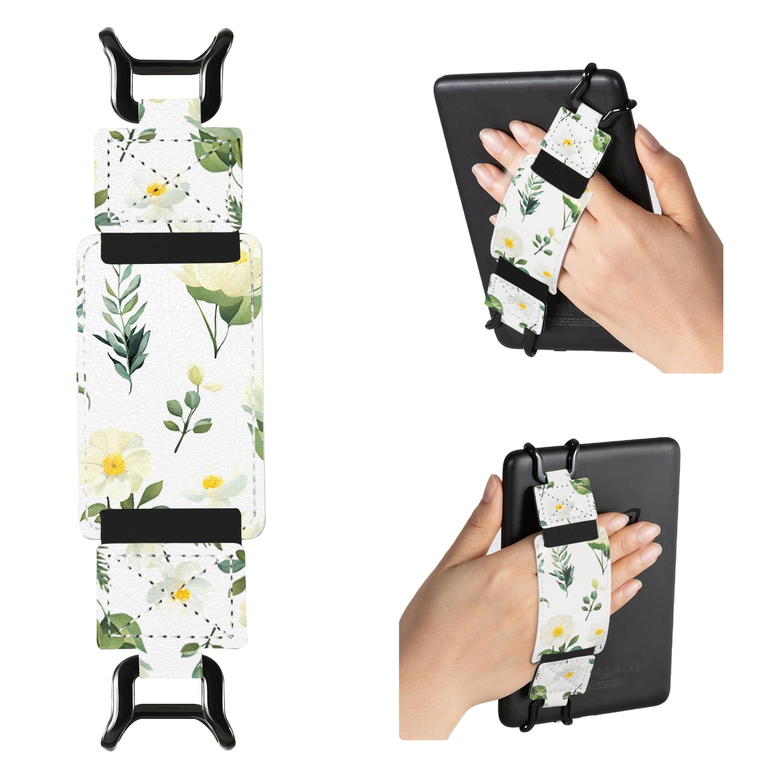 E-Book Tablet 6–7.5 inch Secure Hand Strap–Multiple Prints#Color_Garden Blossoms