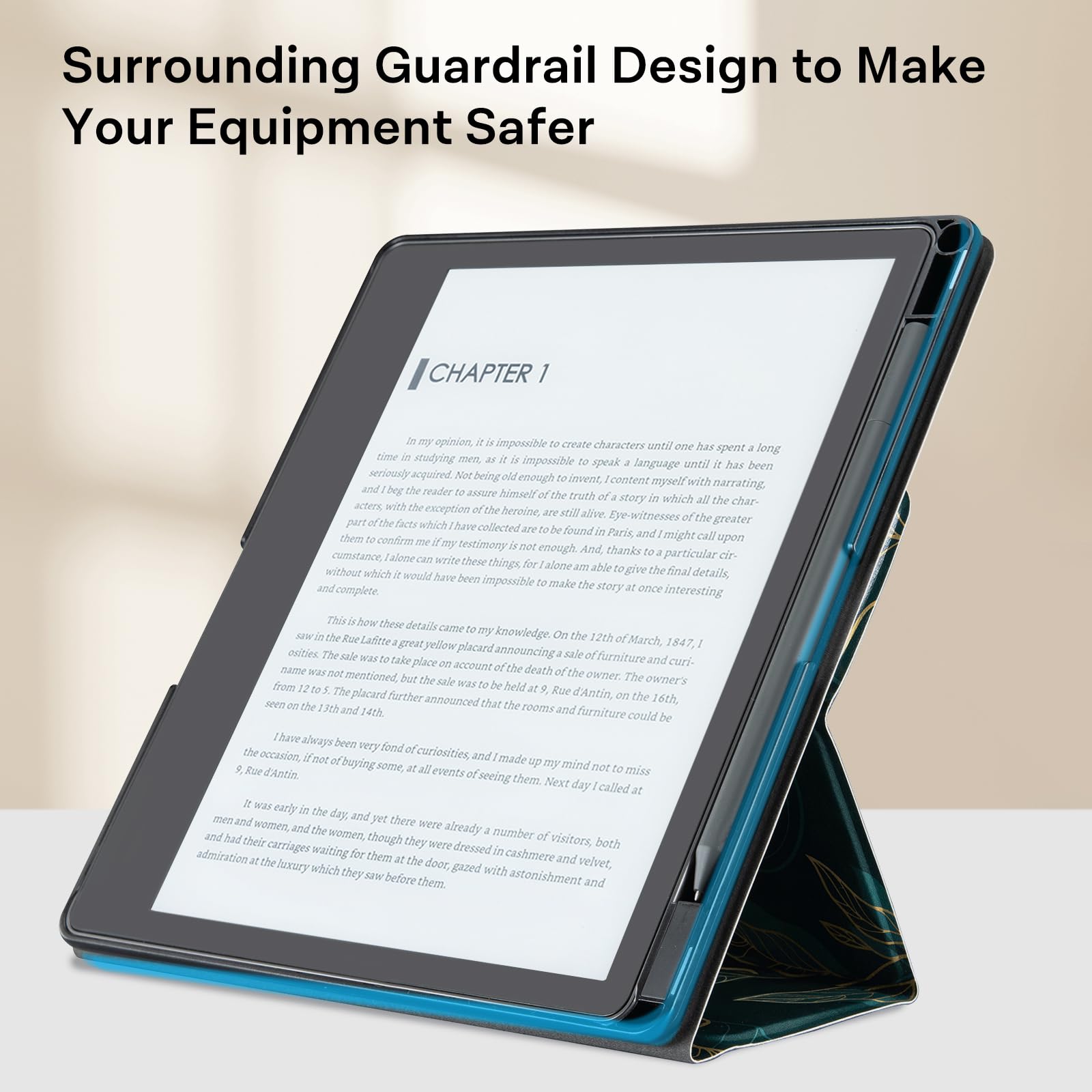 Eden Dark Verdant Kindle Scribe Stand Case
