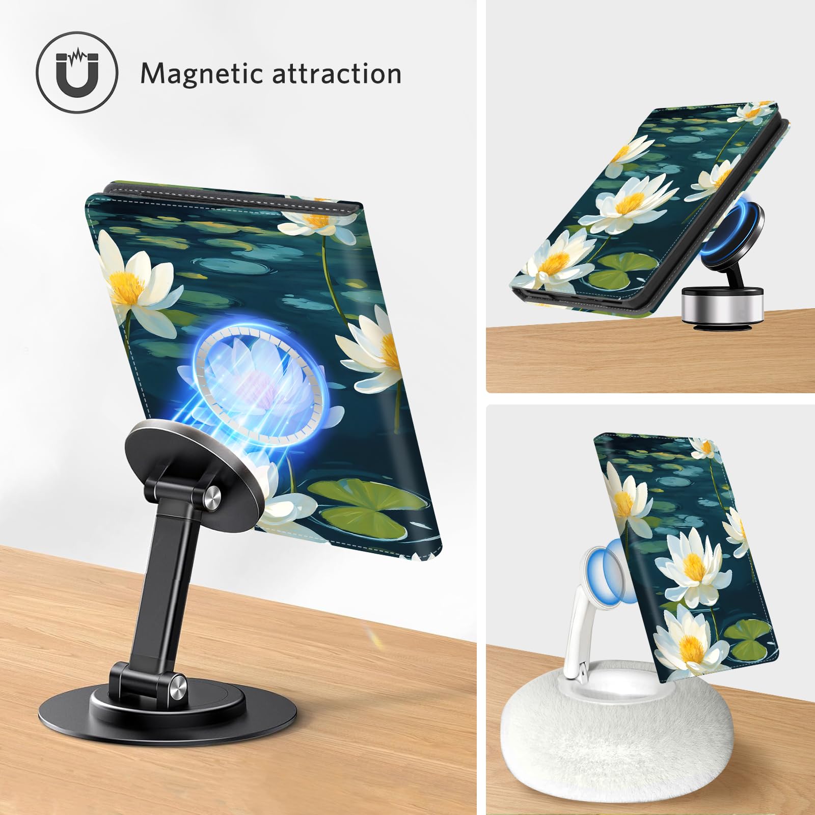 Kindle Paperwhite 12th Gen (2024 7 inch) stand-prints#Color_Dark Green Floral
