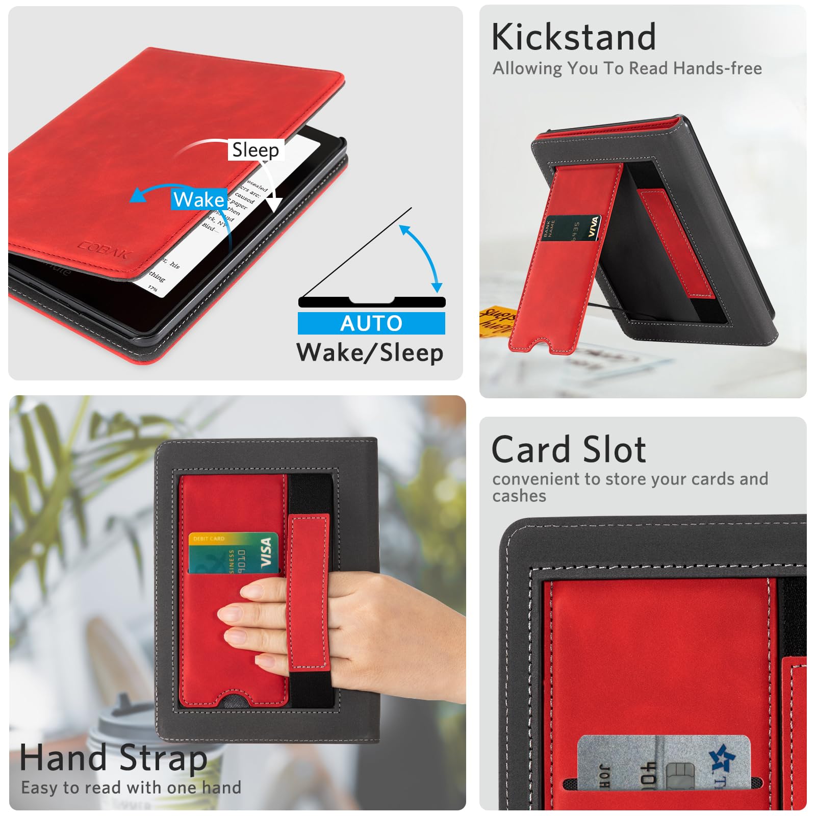 Kindle Paperwhite 12th Gen (2024 7 inch) stand#Color_Red