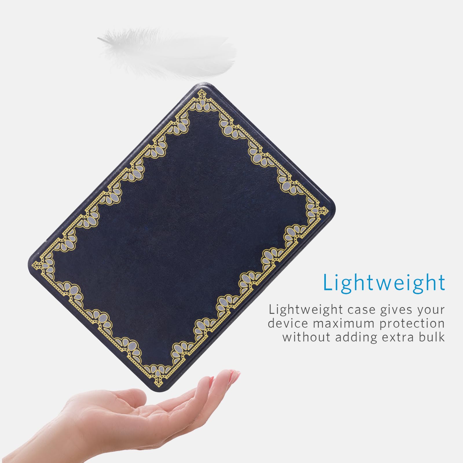 Kindle Paperwhite 12th Gen (2024 7 inch) Magnetic Case#Color_Dark Blue Notes