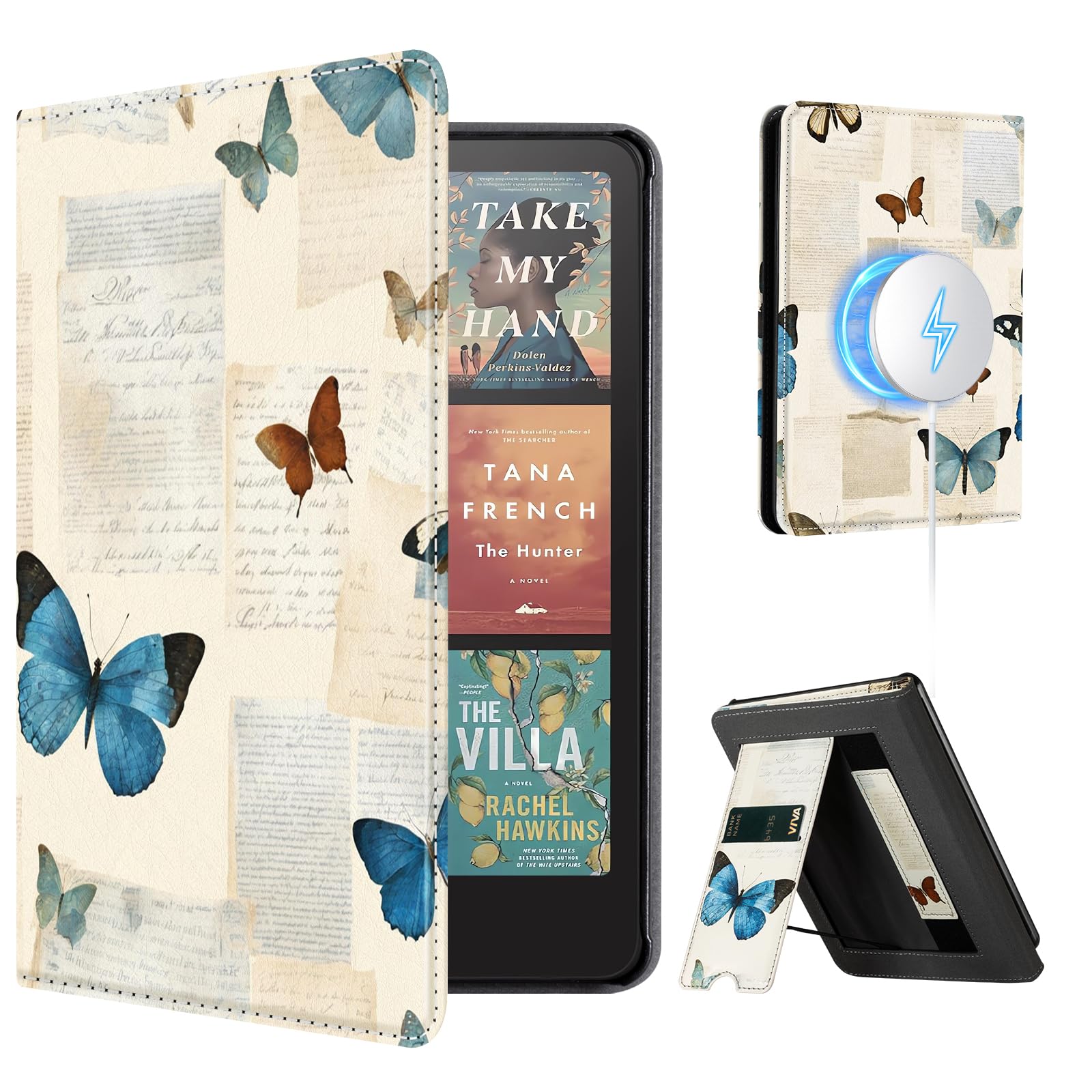 Eden Butterfly Paper 7 Inch Kindle Paperwhite Stand Case