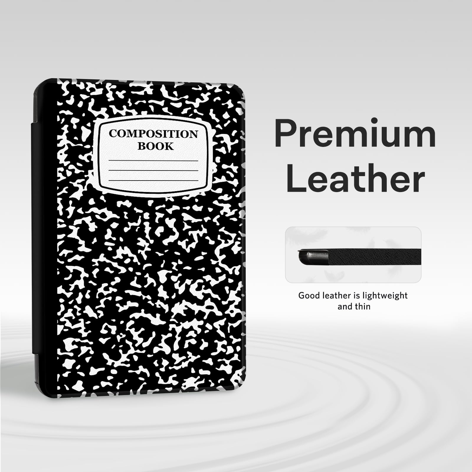 Kindle Paperwhite 12th Gen (2024 7 inch) Grip Case#Color_Black Notes