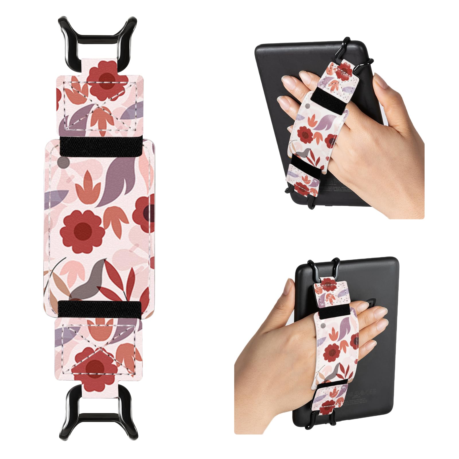 E-Book Tablet 6–7.5 inch Secure Hand Strap–Multiple Prints#Color_Rosy Reverie