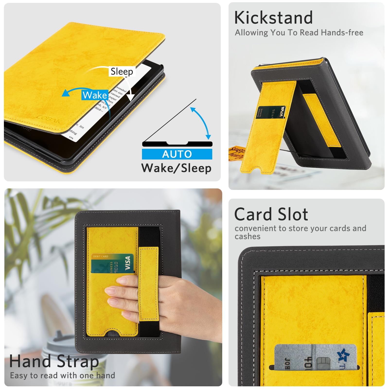 Kindle Paperwhite 12th Gen (2024 7 inch) stand#Color_Bright Yellow