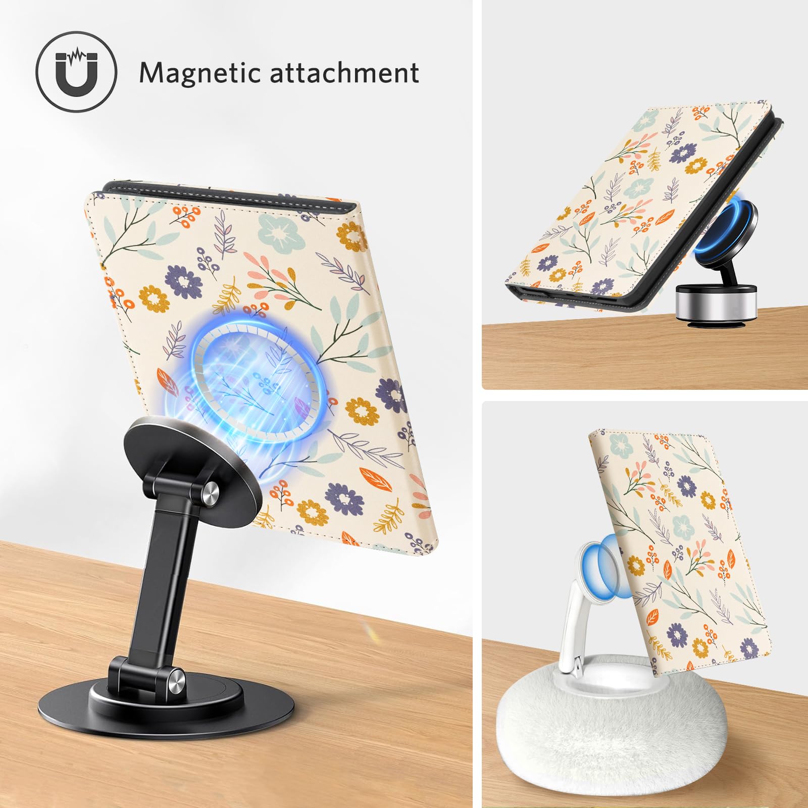 Kindle Paperwhite 12th Gen (2024 7 inch) stand-prints#Color_Beige Flower