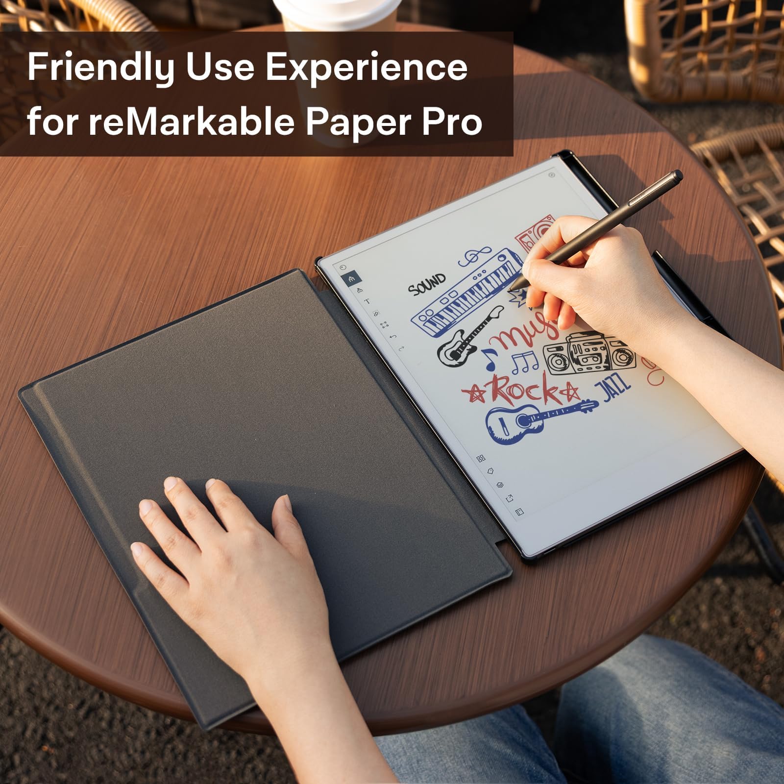 Recreate the classics Black notebook reMarkable Pro Basic Case