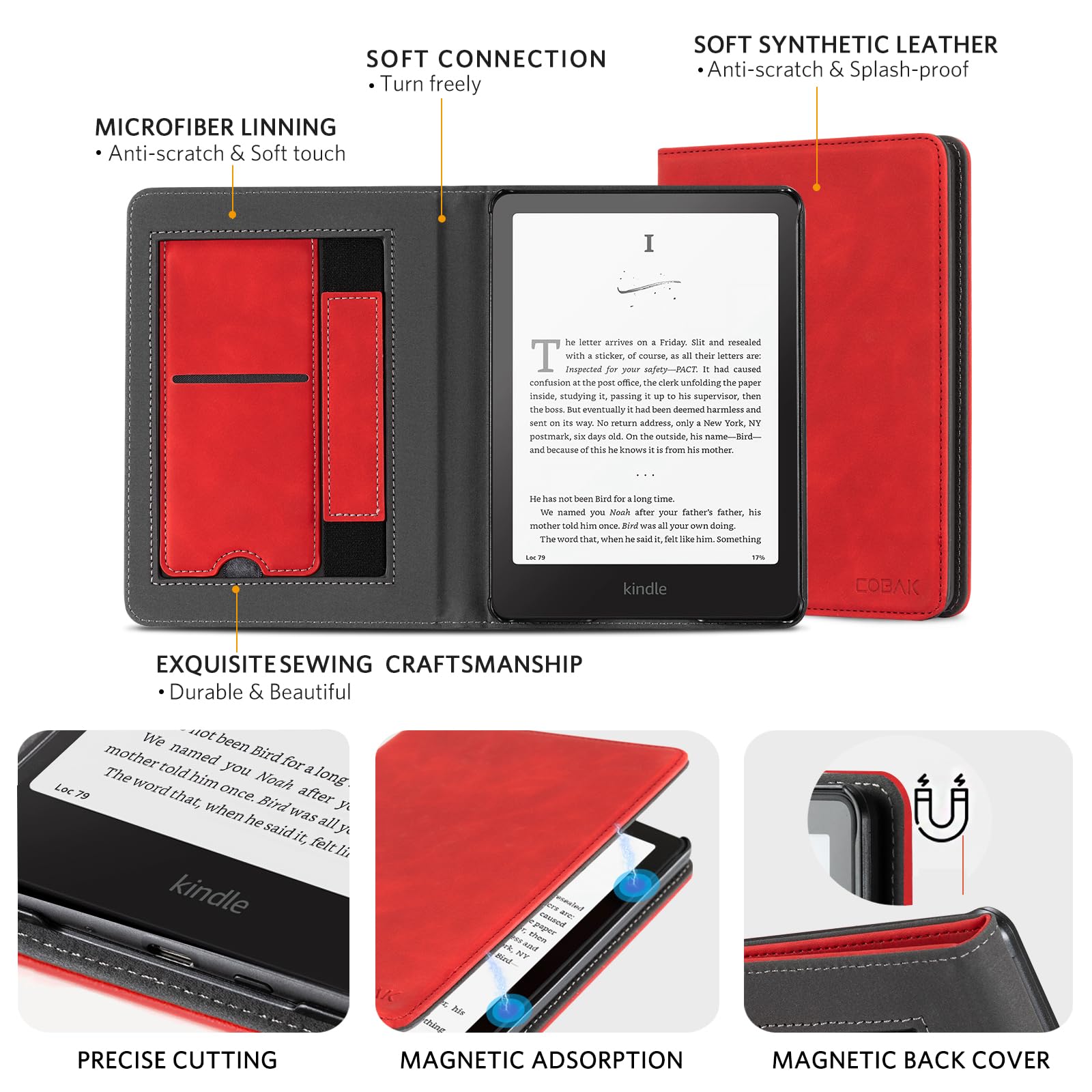Kindle Paperwhite 12th Gen (2024 7 inch) stand#Color_Red