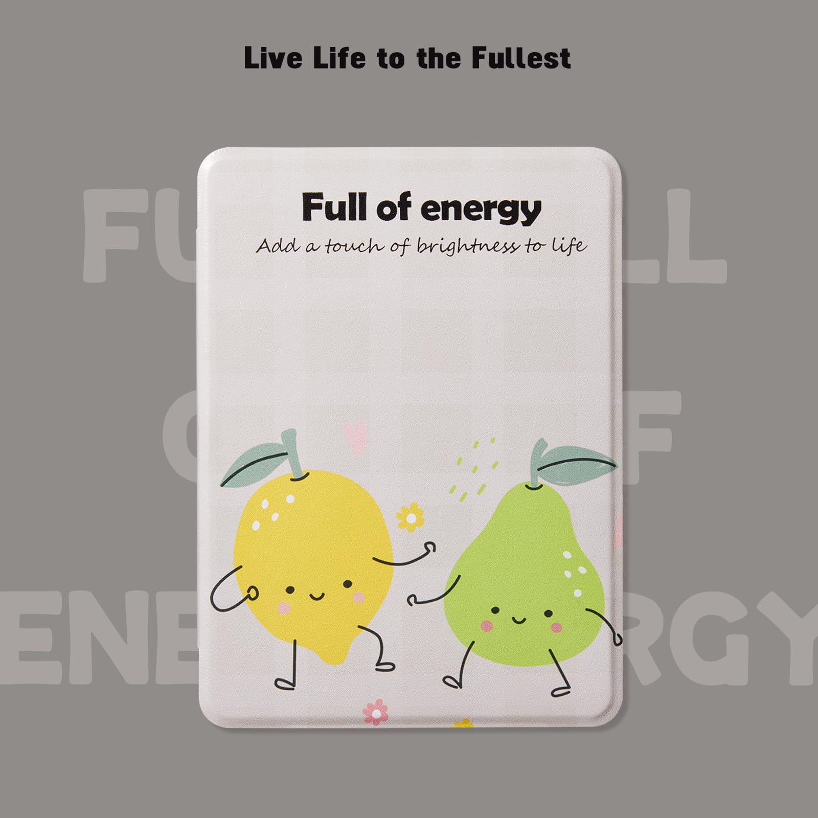 Kindle Paperwhite 12th Gen 7 inch (2024) Case With Stand–Cute Prints#Color_Fruit Dance