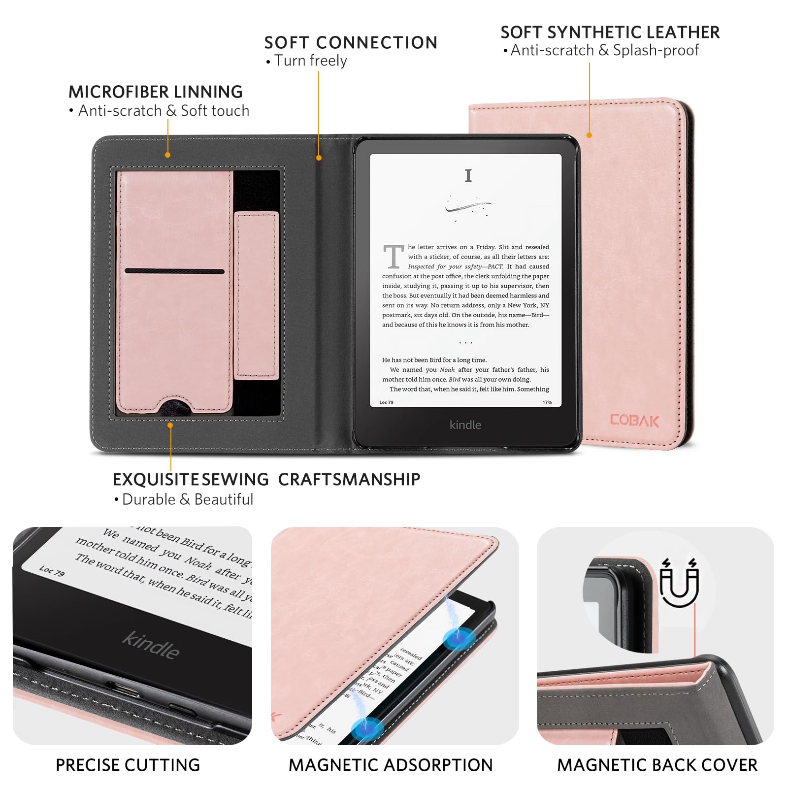 Kindle Paperwhite 12th Gen (2024 7 inch) stand#Color_R64 Pink
