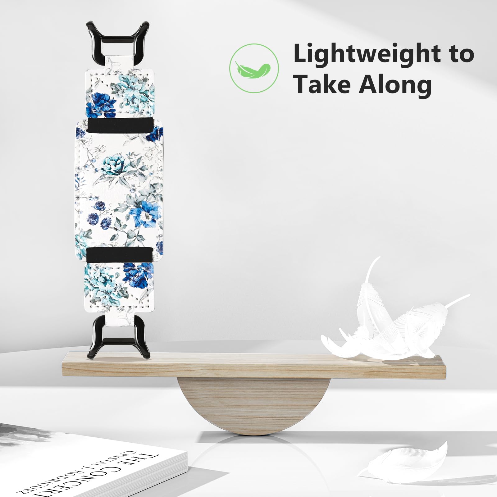 E-Book Tablet 6–7.5 inch Secure Hand Strap–Multiple Prints#Color_Blue Bloom Symphony