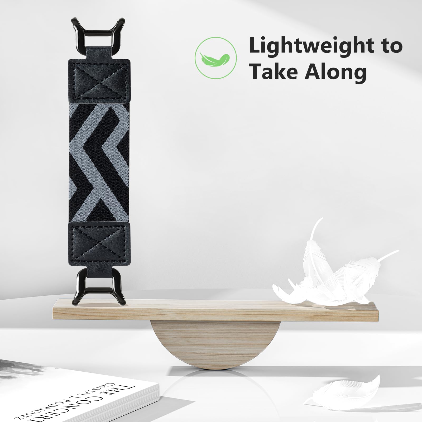 E-Book Tablet 6–7.5 inch Secure Hand Strap–Multiple Prints#Color_Black Stripe-W