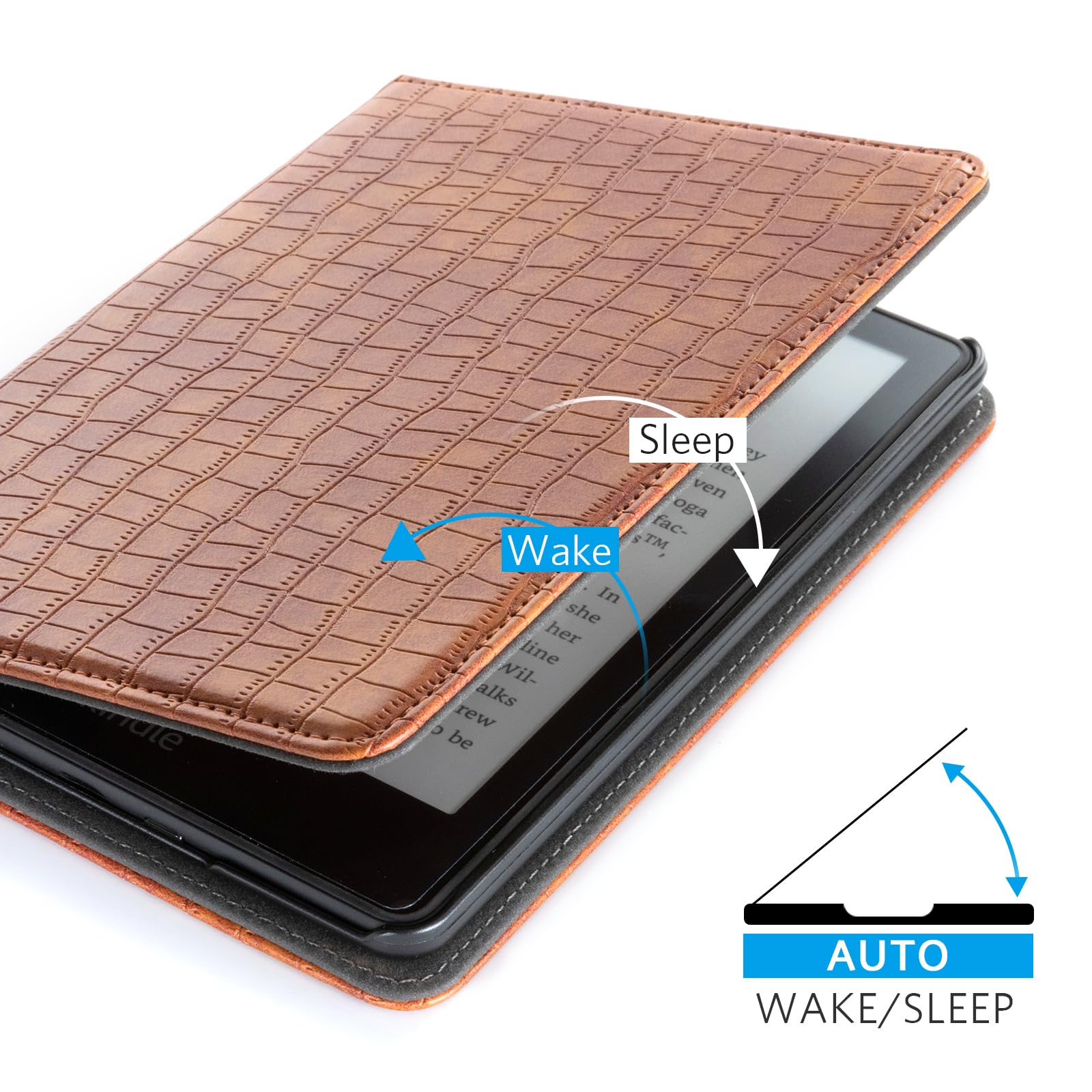 Kindle Paperwhite 12th Gen (2024 7 inch) stand#Color_Croco Brown