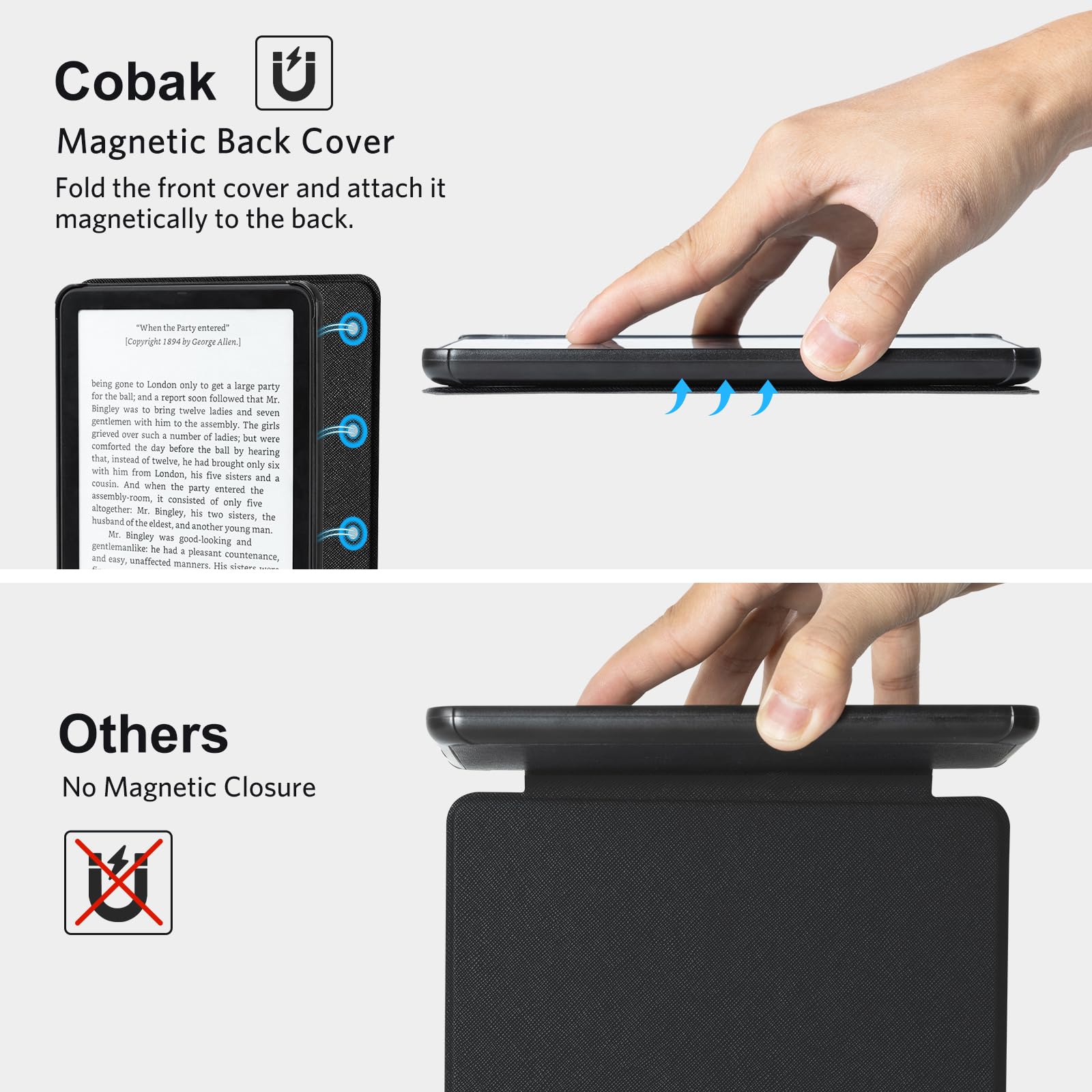 Essentials Mag Ring Kindle Paper White 6th-Magnetic#Color_Black