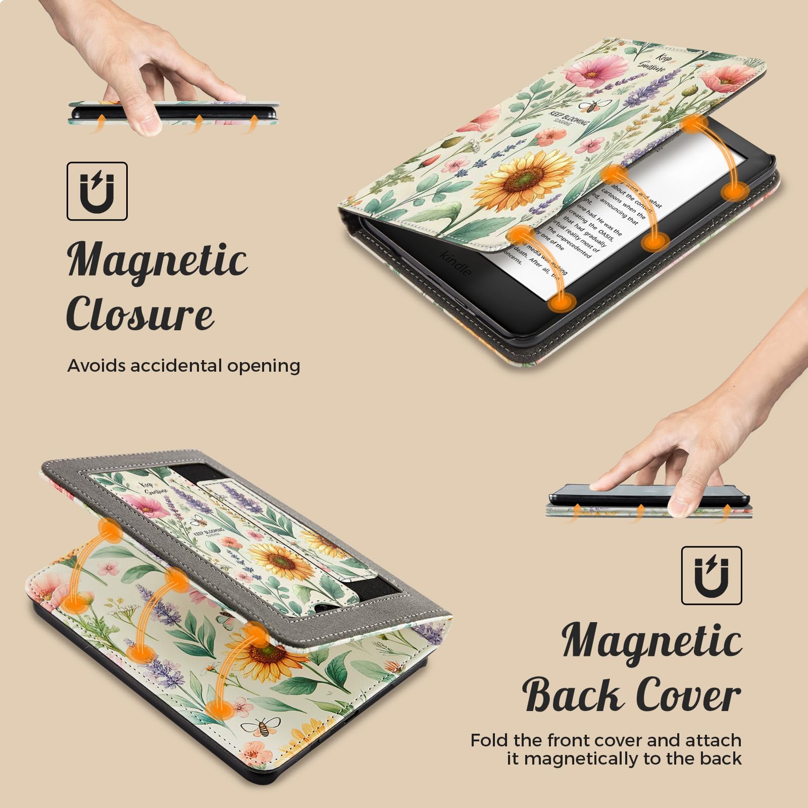 Eden Sunshine Garden 6 inch kindle paperwhite stand Case