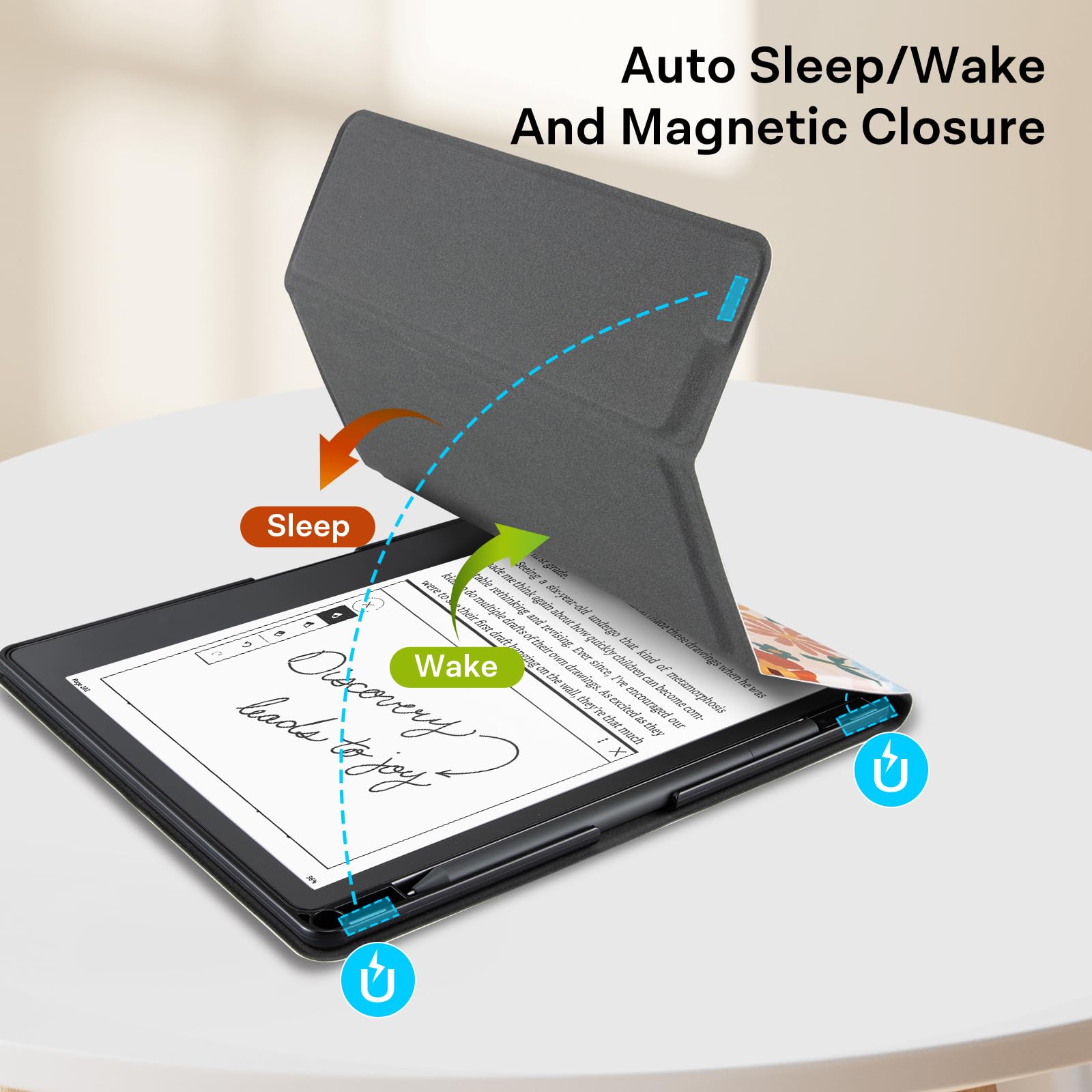 Eden Orange Jasmine Kindle Scribe Stand Case