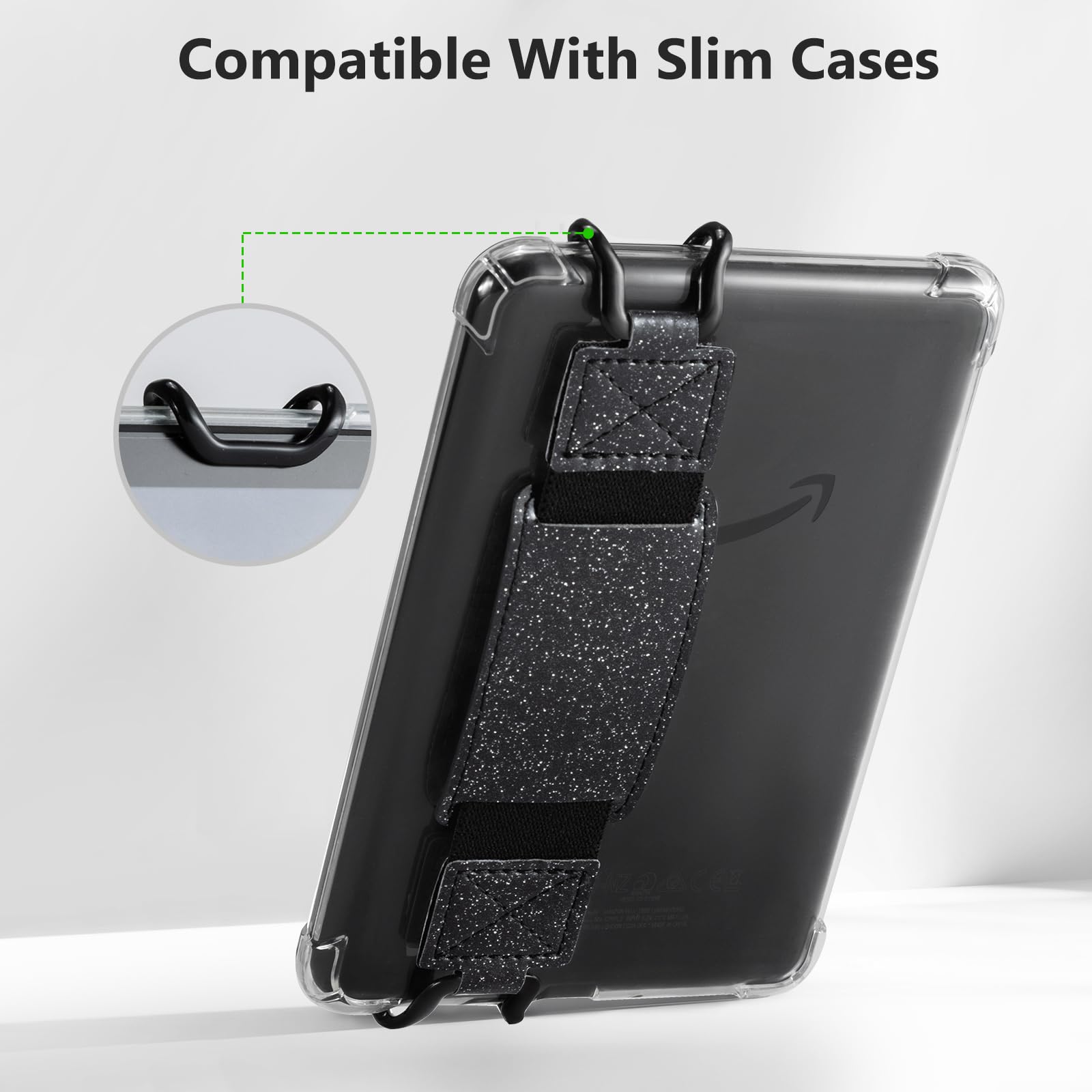 E-Book Tablet 6–7.5 inch Secure Hand Strap–Multiple Prints#Color_Black Star